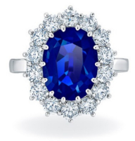 anillos de zafiro azul